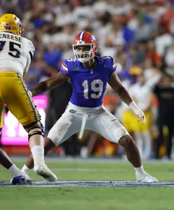 during the Gators' game against the McNeese State Cowboys on Saturday, September 9, 2023 at Ben Hill Griffin Stadium in Gainesville, Fla. / UAA Communications photo by Maddie Washburn