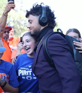 during the Gators' game against the Charlotte 49ers on Saturday, September 23, 2023 at Ben Hill Griffin Stadium in Gainesville, Fla. / UAA Communications photo by Gabriella Whisler