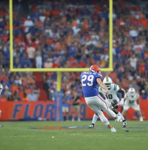 during the Gators' game against the Charlotte 49ers on Saturday, September 23, 2023 at Ben Hill Griffin Stadium in Gainesville, Fla. / UAA Communications photo by Gabriella Whisler
