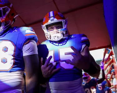 during the Gators' game against the McNeese State Cowboys on Saturday, September 9, 2023 at Ben Hill Griffin Stadium in Gainesville, Fla. / UAA Communications photo by Maddie Washburn