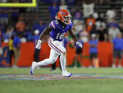during the Gators' game against the McNeese State Cowboys on Saturday, September 9, 2023 at Ben Hill Griffin Stadium in Gainesville, Fla. / UAA Communications photo by Maddie Washburn