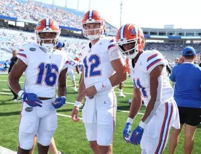 during the Gators' game against the Kentucky Wildcats on Saturday, September 30, 2023 at Kroger Field in Lexington, Ky. / UAA Communications photo by Maddie Washburn