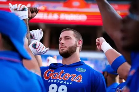 during the Gators' game against the Tennessee Volunteers on Saturday, September 16, 2023 at Ben Hill Griffin Stadium in Gainesville, Fla. / UAA Communications photo by Jordan Herald