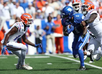 during the Gators' game against the Kentucky Wildcats on Saturday, September 30, 2023 at Kroger Field in Lexington, Ky. / UAA Communications photo by Maddie Washburn