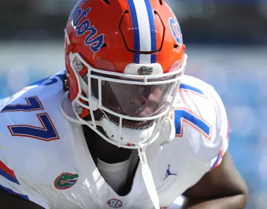 during the Gators' game against the Kentucky Wildcats on Saturday, September 30, 2023 at Kroger Field in Lexington, Kentucky / UAA Communications photo by Ashley Ray
