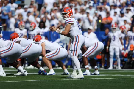 during the Gators' game against the Kentucky Wildcats on Saturday, September 30, 2023 at Kroger Field in Lexington, Ky. / UAA Communications photo by Maddie Washburn
