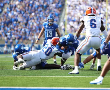 during the Gators' game against the Kentucky Wildcats on Saturday, September 30, 2023 at Kroger Field in Lexington, Kentucky / UAA Communications photo by Ashley Ray