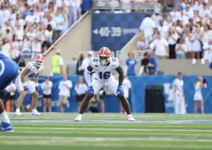 during the Gators' game against the Kentucky Wildcats on Saturday, September 30, 2023 at Kroger Field in Lexington, Kentucky / UAA Communications photo by Ashley Ray
