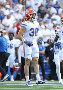 during the Gators' game against the Kentucky Wildcats on Saturday, September 30, 2023 at Kroger Field in Lexington, Kentucky / UAA Communications photo by Ashley Ray