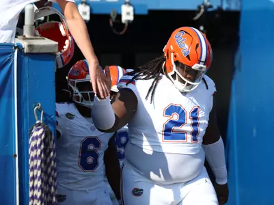 during the Gators' game against the Kentucky Wildcats on Saturday, September 30, 2023 at Kroger Field in Lexington, Kentucky / UAA Communications photo by Ashley Ray