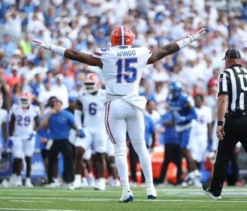 during the Gators' game against the Kentucky Wildcats on Saturday, September 30, 2023 at Kroger Field in Lexington, Kentucky / UAA Communications photo by Ashley Ray