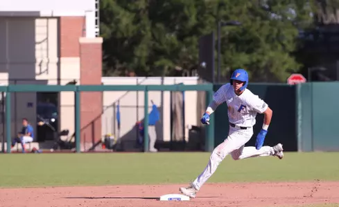 during the Gators' game against the Hatters on Sunday, November 5, 2023 at Florida Ballpark in Gainesville, FL / UAA Communications photo by Catherine McCarthy