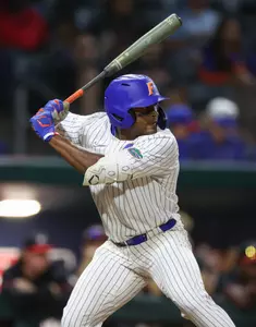 during the Gators' game against the Georgia Bulldogs on Friday, October 27, 2023 at 121 Financial Ballpark in Jacksonville, FL / UAA Communications photo by Maddie Washburn
