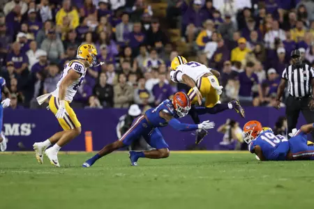 during the Gators' game against the LSU Tigers on Saturday, November 11, 2023 at Tiger Stadium in Gainesville, LA / UAA Communications photo by Mallory Peak