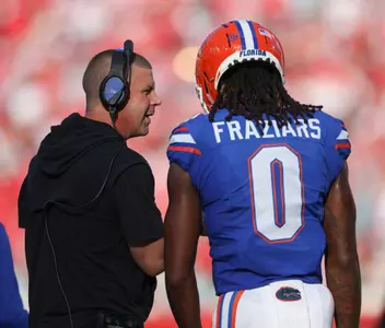 during the Gators' game against the Georgia Bulldogs on Saturday, October 28, 2023 at EverBank Stadium in Jacksonville, Fla. / UAA Communications photo by Maddie Washburn