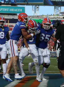 during the Gators' game against the Georgia Bulldogs on Saturday, October 28, 2023 at Ben Hill Griffin Stadium in Gainesville, Fla. / UAA Communications photo by Ashley Ray
