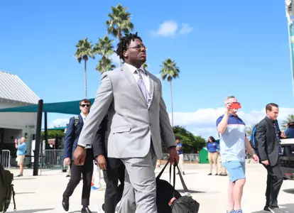 during the Gators' game against the Georgia Bulldogs on Saturday, October 28, 2023 at EverBank Stadium in Jacksonville, Fla. / UAA Communications photo by Emma Bissell