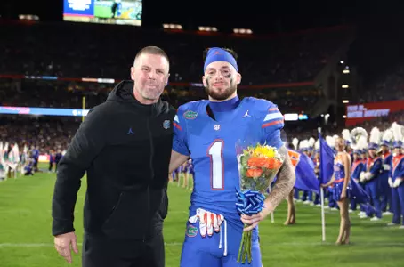 during the Gators' match against the South Carolina Gamecocks on Saturday, November 25, 2023 at Exactech Arena at the Stephen C. O'Connell Center in Gainesville, Fla. / UAA Communications photo by Ashley Ray