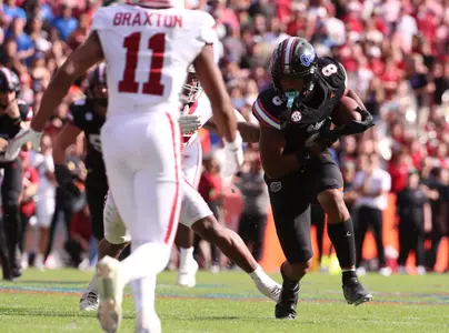 during the Gators' game against the Arkansas Razorbacks on Saturday, November 4, 2023 at Ben Hill Griffin Stadium in Gainesville, Fla. / UAA Communications photo by Lorenzo Vasquez