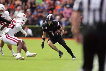 during the Gators' game against the Arkansas Razorbacks on Saturday, November 4, 2023 at Ben Hill Griffin Stadium in Gainesville, Fla. / UAA Communications photo by Mallory Peak