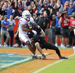 during the Gators' game against the Arkansas Razorback on Saturday, November 4, 2023 at Ben Hill Griffin Stadium in Gainesville, Fla. / UAA Communications photo by Gabriella Whisler