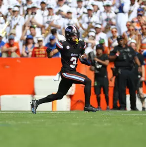 during the Gators' game against the Arkansas Razorback on Saturday, November 4, 2023 at Ben Hill Griffin Stadium in Gainesville, Fla. / UAA Communications photo by Gabriella Whisler