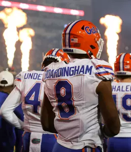 during the Gators' game against the Missouri Tigers on Saturday, November 18, 2023 at Faurot Field at Memorial Stadium in Columbia, Mo. / UAA Communications photo by Maddie Washburn