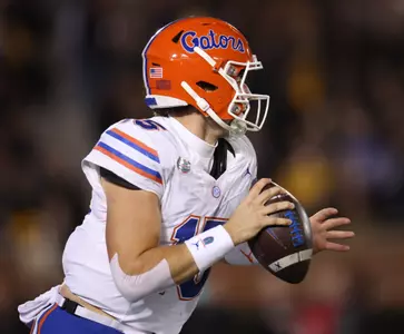 during the Gators' game against the Missouri Tigers on Saturday, November 18, 2023 at Faurot Field at Memorial Stadium in Columbia, Mo. / UAA Communications photo by Maddie Washburn