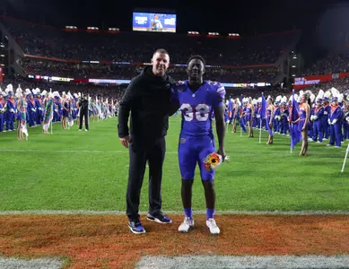 during the Gators' game against the FSU Seminoles on Saturday, November 25, 2023 at Ben Hill Griffin Stadium in Gainesville, Fla. / UAA Communications photo by Ashley Ray