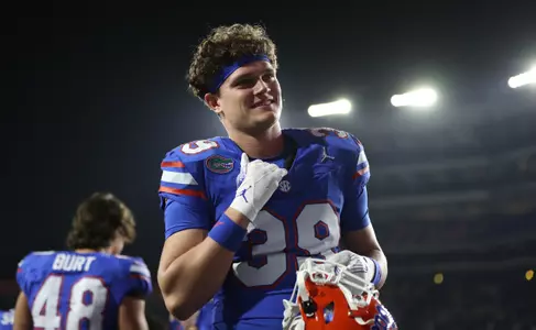 during the Gators' game against the FSU Seminoles on Saturday, November 25, 2023 at Ben Hill Griffin Stadium in Gainesville, Fla. / UAA Communications photo by Katalina Enriquez