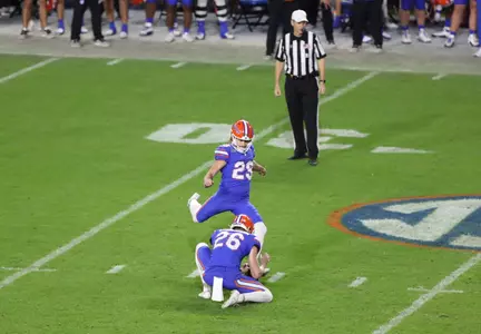 during the Gators' game against the FSU Seminoles on Saturday, November 25, 2023 at Ben Hill Griffin Stadium in Gainesville, Fla. / UAA Communications photo by Emma Bissell