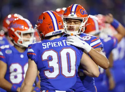 during the Gators' game against the FSU Seminoles on Saturday, November 25, 2023 at Ben Hill Griffin Stadium in Gainesville, Fla. / UAA Communications photo by Emma Bissell