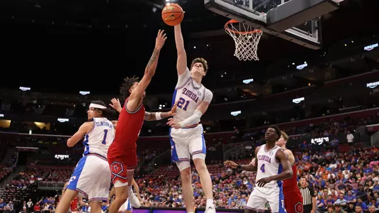 Alex Condon during the Gators' game against the Richmond Spiders in the Orange Bowl Basketball Classic on Saturday, December 9, 2023 at Amerant Bank Arena in Sunrise, FL / UAA Communications photo by Maddie Washburn