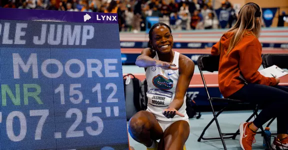Jasmine Moore triple jump national record