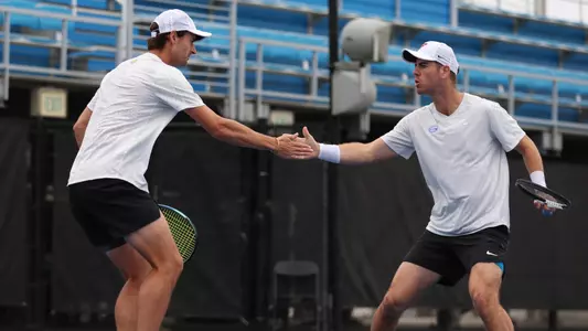 during the Gators' match against the Standford Cardinals on Sunday, February 5, 2023 at in Lake Nona, FL / UAA Communications photo by Ashley Ray