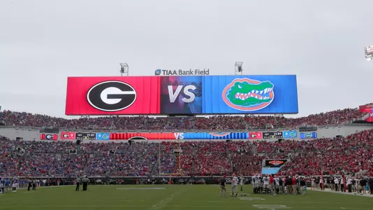 during the Gators' game against the Georgia Bulldogs on Saturday, November 2, 2019 at EverBank Field in Jacksonville, Fla. / UAA Communications photo by Jay Metz