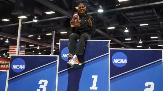 Gators' at NCAA Indoor Track and Field National Championships on Saturday, March 11, 2023 at Albuquerque Convention Center in Albuquerque, New Mexico / UAA Communications photo by Mallory Peak
