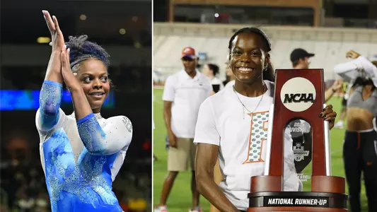 Trinity Thomas (left) and Jasmine Moore - 2023 Honda Award nominees