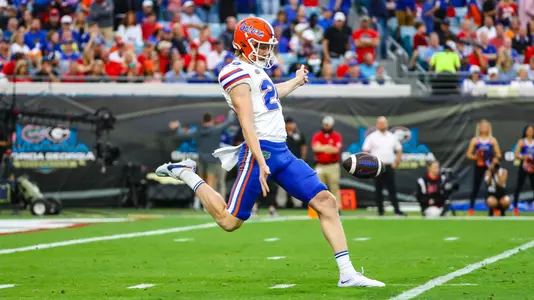 during the Gators' game against the Georgia Bulldogs on Saturday, October 29, 2022 at TIAA Bank Field in Jacksonville, Fla. / UAA Communications photo by Hannah White