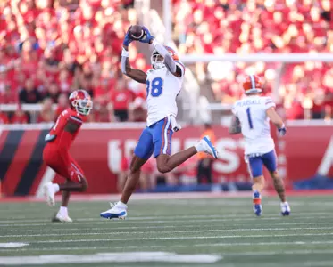 during the Gators' game against the Utah Utes on Thursday, August 31, 2023 at Rice-Eccles Stadium in Salt Lake City, Utah / UAA Communications photo by Maddie Washburn