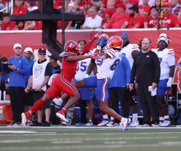 during the Gators' game against the Utah Utes on Thursday, August 31, 2023 at Rice-Eccles Stadium in Salt Lake City, Utah / UAA Communications photo by Maddie Washburn
