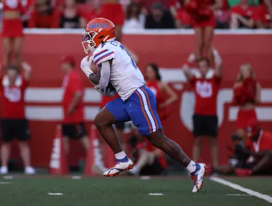 during the Gators' game against the Utah Utes on Thursday, August 31, 2023 at Rice-Eccles Stadium in Salt Lake City, Utah / UAA Communications photo by Maddie Washburn