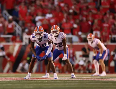 during the Gators' game against the Utah Utes on Thursday, August 31, 2023 at Rice-Eccles Stadium in Salt Lake City, Utah / UAA Communications photo by Maddie Washburn