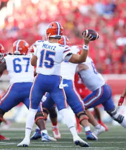 during the Gators' game against the Utah Utes on Thursday, August 31, 2023 at Rice-Eccles Stadium in Salt Lake City, Utah / UAA Communications photo by Maddie Washburn