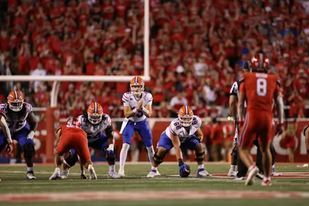 during the Gators' game against the Utah Utes on Thursday, August 31, 2023 at Rice-Eccles Stadium in Salt Lake City, Utah / UAA Communications photo by Maddie Washburn