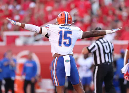 during the Gators' game against the Utah Utes on Thursday, August 31, 2023 at Rice-Eccles Stadium in Salt Lake City, Utah / UAA Communications photo by Maddie Washburn