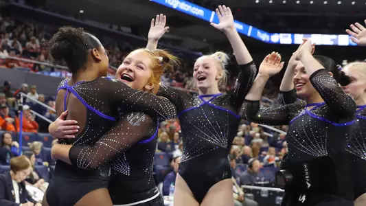 Bri Edwards celebrates collegiate vault best at Auburn 240119