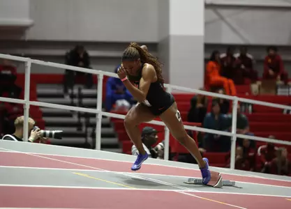 during the Razorback Invitational on Friday, January 26, 2024 at Randal Tyson Track in Fayetteville, Ark. / UAA Communications photo by Gabriella Whisler