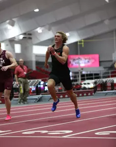 during the Razorback Invitational on Friday, January 26, 2024 at Randal Tyson Track in Fayetteville, Ark. / UAA Communications photo by Gabriella Whisler