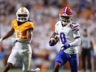 during the Gators' game against the Tennessee Volunteers on Saturday, October 12, 2024 at Neyland Stadium in Knoxville, Tenn. / UAA Communications photo by Maddie Washburn